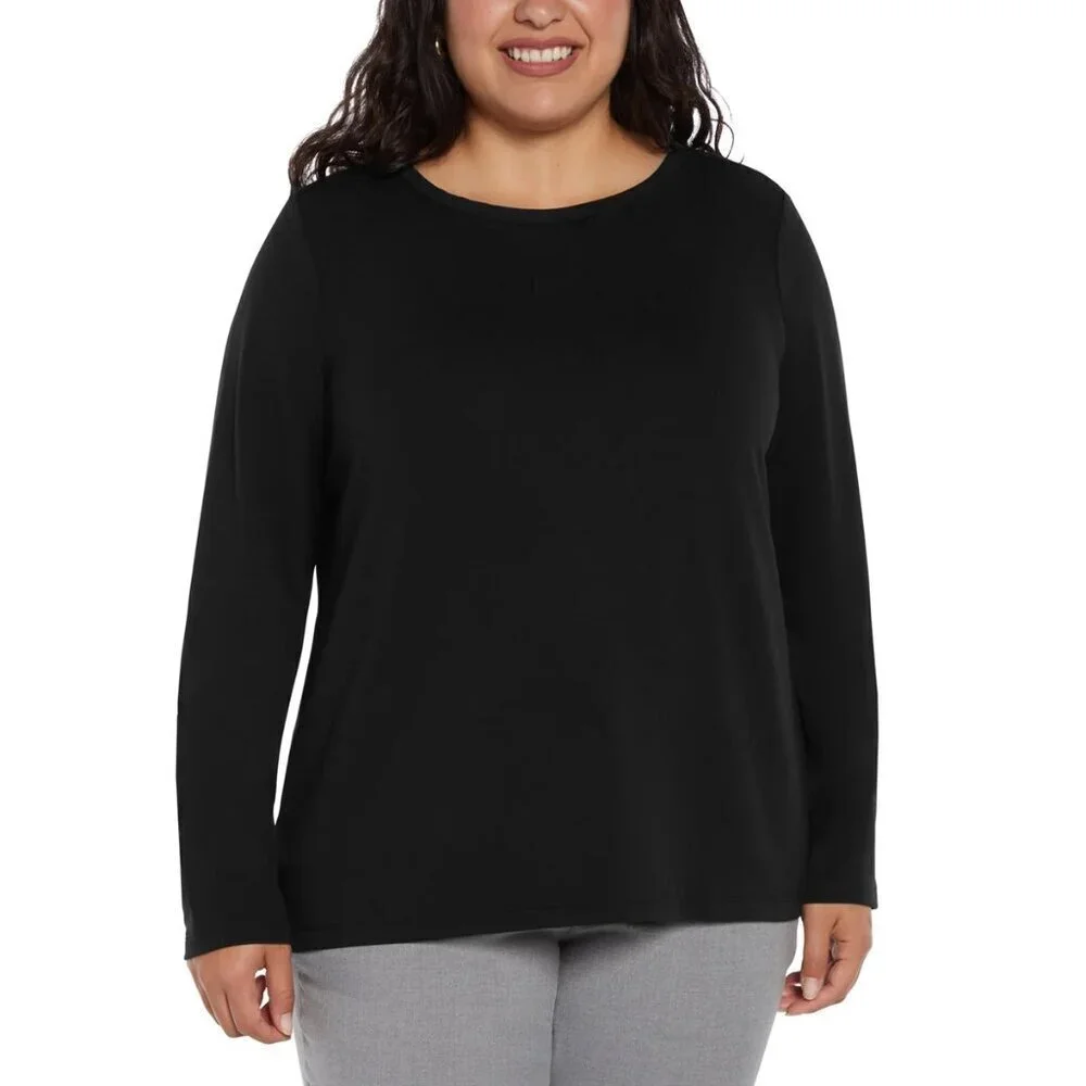 Banana Republic Womens Black Long Sleeve Knit Top Boatneck - Picture 1 of 4